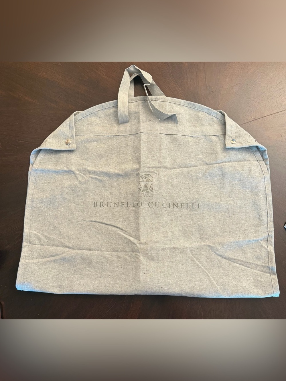 Brunello Cucinelli Men's Garment Bag - Light Gray 36x23 - Picture 4 of 4